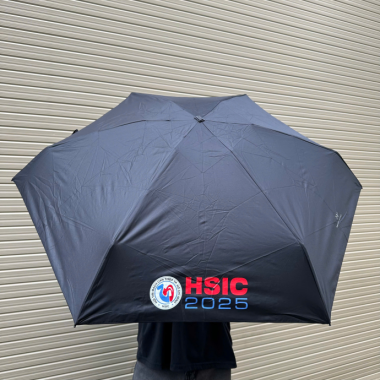 Ô Dù Gấp Màu Đen – In Theo Yêu Cầu, Quà Tặng Sự Kiện Tiện Dụng