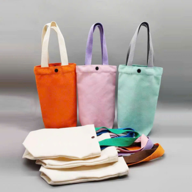 Túi Vải Đựng Bình Nước – In Logo Theo Yêu Cầu, Nhiều Màu Dễ Thương