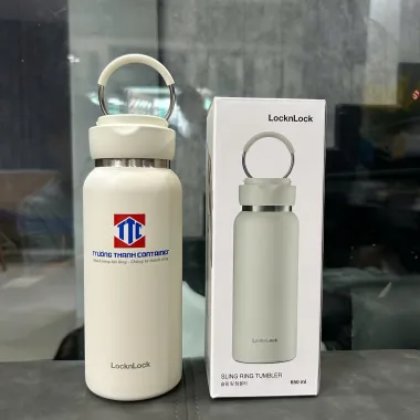 Bình giữ nhiệt Sling Ring Tumbler Lock&Lock LHC4321 In Logo Theo Yêu Cầu – Bình Inox 304 Quà Tặng Doanh Nghiệp Cao Cấp