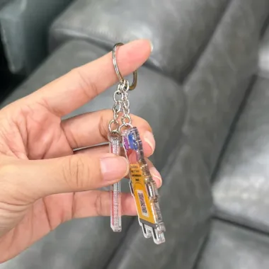 Móc Khóa In Logo Theo Yêu Cầu – Móc Khóa Acrylic In UV, Cắt Hình Theo Thiết Kế