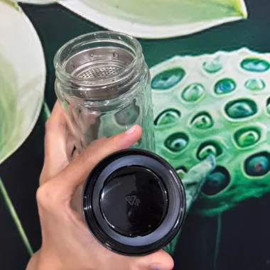 Bình Thủy Tinh 450ml In Logo Theo Yêu Cầu Giá Xưởng | Bình Nước Thủy Tinh Quà Tặng Doanh Nghiệp