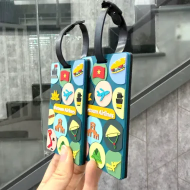 Thẻ Hành Lý In Logo Theo Yêu Cầu – Tag Hành Lý PVC Cao Cấp