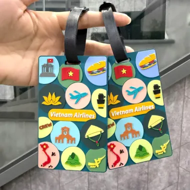 Thẻ Hành Lý In Logo Theo Yêu Cầu – Tag Hành Lý PVC Cao Cấp