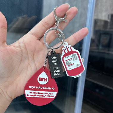 Móc Khóa Cao Su In Logo Theo Yêu Cầu | Giá Rẻ - Thiết Kế Miễn Phí