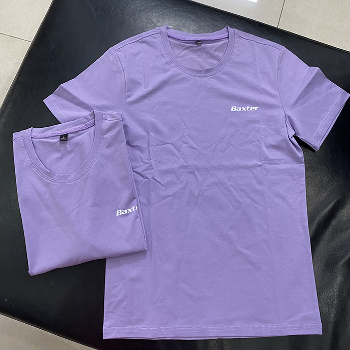 Áo Thun Cotton Tím Đồng Phục – Quà Tặng Doanh Nghiệp Hiện Đại