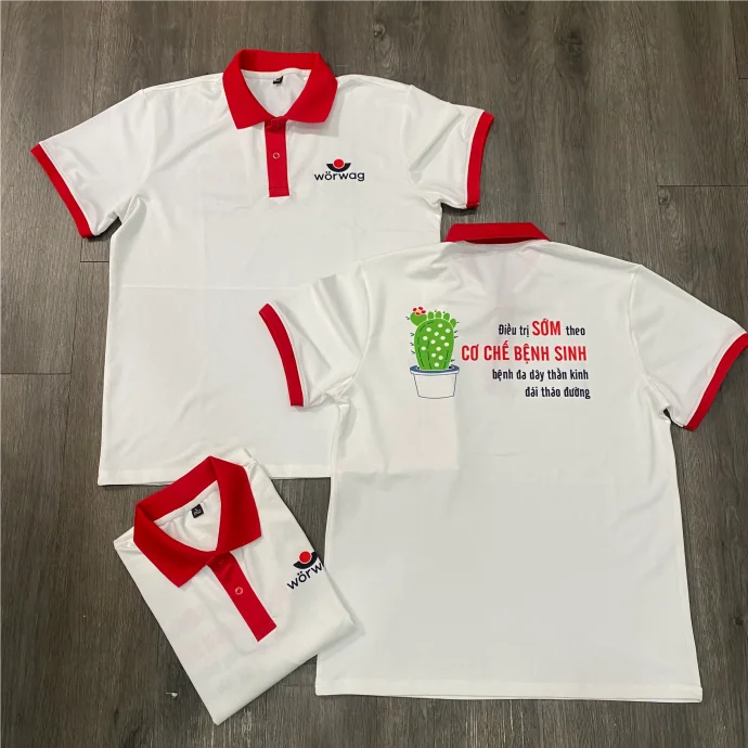 Áo Thun Polo Trắng Đồng Phục – Quà Tặng Doanh Nghiệp Chuyên Nghiệp
