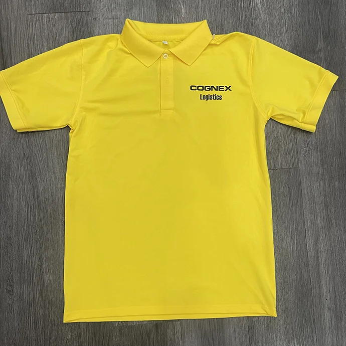 Áo Thun Poly Vàng In Logo Cognex - Áo Thun Đồng Phục Chất Lượng Cao In logo Theo Yêu Cầu