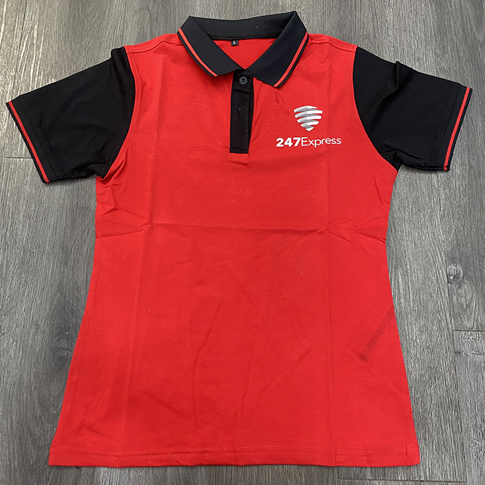 Áo Thun Đồng Phục 247 Express - Áo Thun Đồng Phục Phối Hai Màu