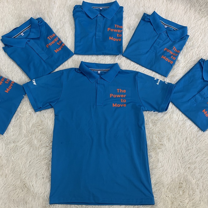 Áo Thun Polo Xanh Dương – Đồng Phục Doanh Nghiệp Trẻ Trung & Chuyên Nghiệp