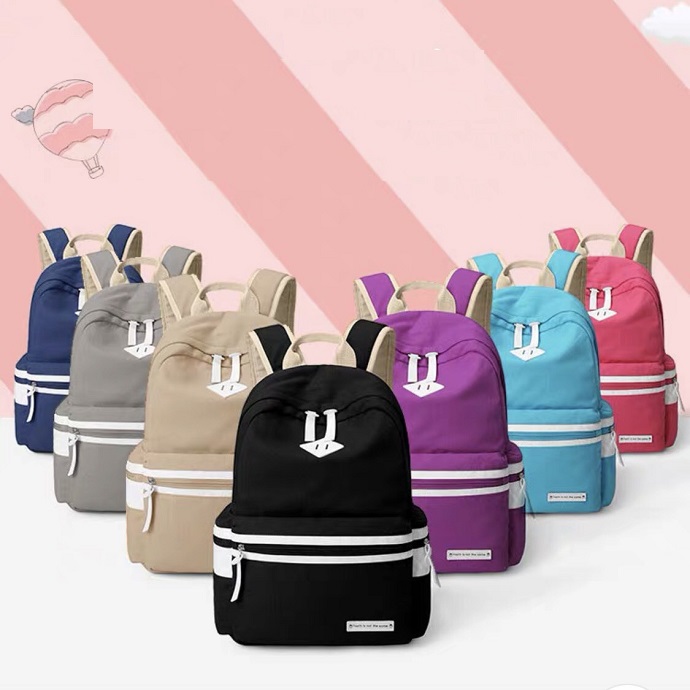 Balo Thời Trang Sọc Trắng Nhiều Màu – Balo Đi Học Cho Học Sinh & Sinh Viên