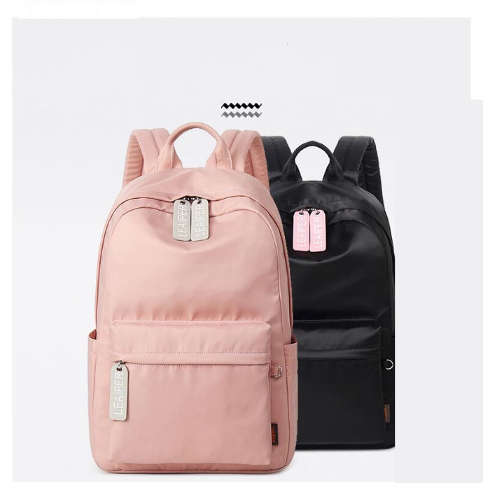 Balo In Logo Theo Yêu Cầu – Balo Thời Trang Hồng & Đen Cho Doanh Nghiệp