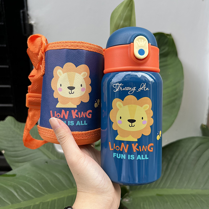 Bình Giữ Nhiệt Hình Thú Ngộ Nghĩnh Khắc Tên Theo Yêu Cầu Cho Bé