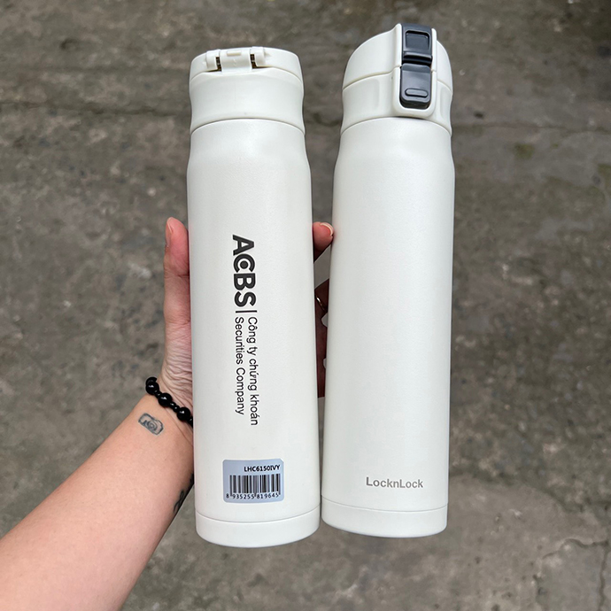 Bình Giữ Nhiệt In Logo Theo Yêu Cầu – Dung Tích 400ml, Cách Nhiệt Kép