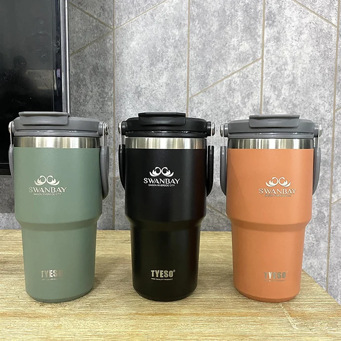 BÌNH GIỮ NHIỆT TYESO 750ML KHẮC LOGO THEO YÊU CẦU – BÌNH GIỮ NHIỆT BỀ MẶT NHÁM CAO CẤP