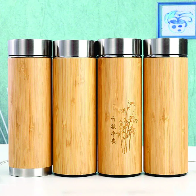 Bình Giữ Nhiệt Ống Tre Cao Cấp – Thiết Kế Sang Trọng, Giữ Nhiệt Lâu