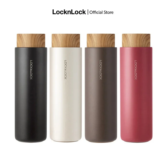 Bình Giữ Nhiệt LocknLock Flat Tumbler 400ml LHC4227 – In Logo Doanh Nghiệp