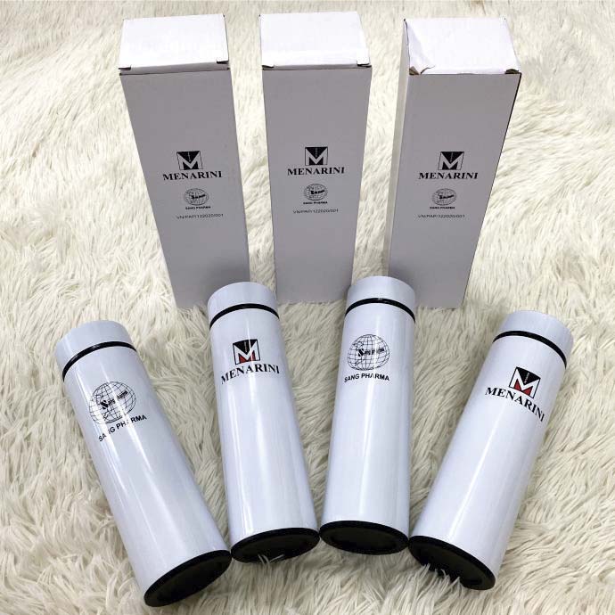 Bình Giữ Nhiệt Màu Trắng Cao Cấp – In Logo Doanh Nghiệp Theo Yêu Cầu