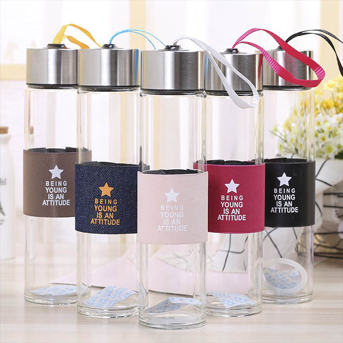 Bình Thủy Tinh Có Bao Vải – Quà Tặng Doanh Nghiệp Cao Cấp & Hiện Đại