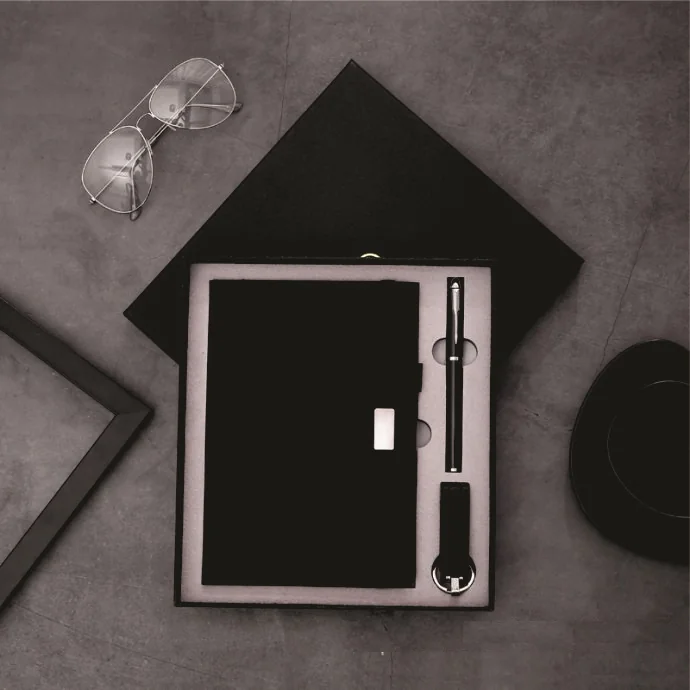 Bộ Quà Tặng Sổ Da & Bút Ký Cao Cấp – Hộp Quà Doanh Nghiệp Sang Trọng