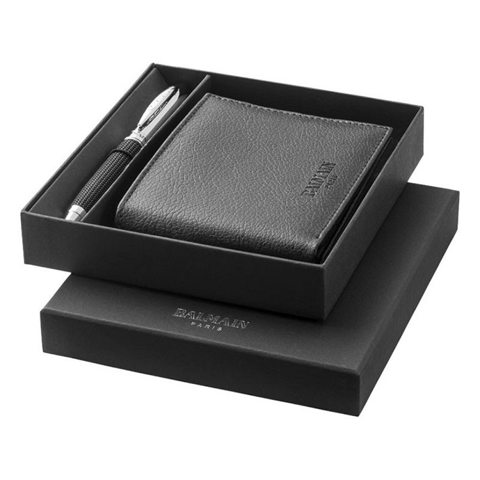 Bộ Quà Tặng Ví Da Nam Kèm Bút Ký – Set Quà Tặng Cao Cấp Trong Hộp