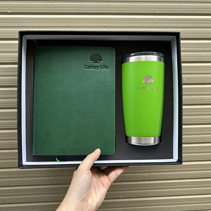 Bộ quà tặng sổ tay cao cấp - Bình giữ nhiệt khắc logo | Quà Tặng Doanh Nghiệp