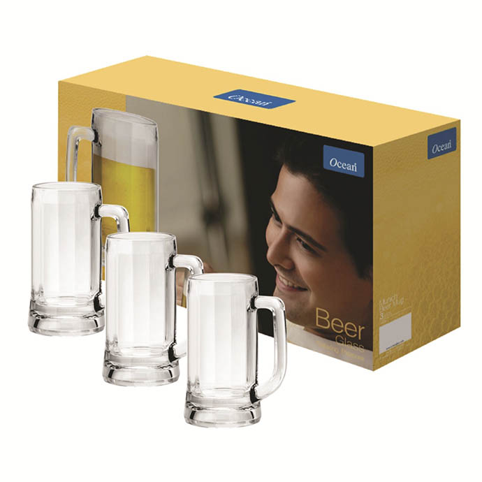 Bộ Ly Bia Thủy Tinh Cao Cấp Kèm Hộp – In Logo Theo Yêu Cầu