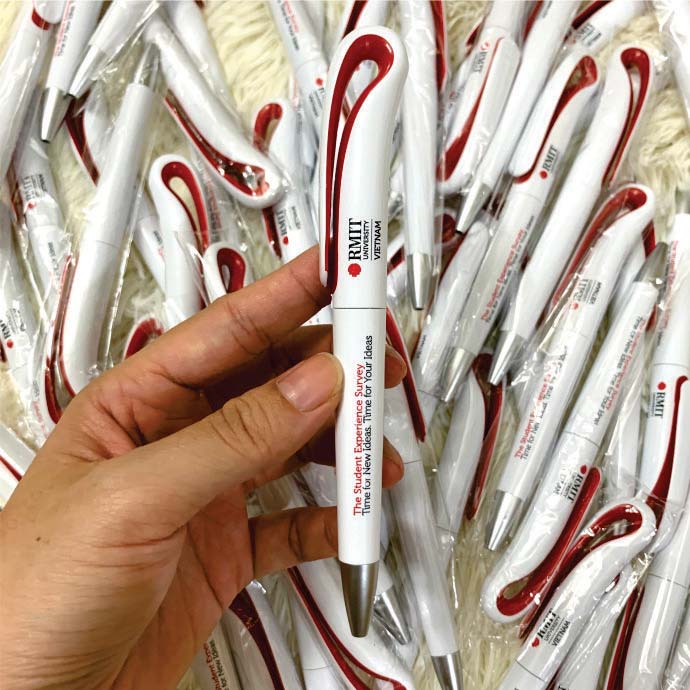 Bút Bi In Logo RMIT - Bút Bi In Logo Giá Rẻ - Quà Tặng Quảng Bá Thương Hiệu