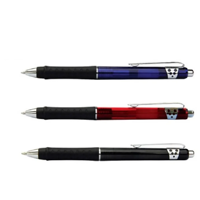 Bút Bi Thiên Long 0.7mm – Bút Bi Bấm Khế Có Grip In Logo Theo Yêu Cầu