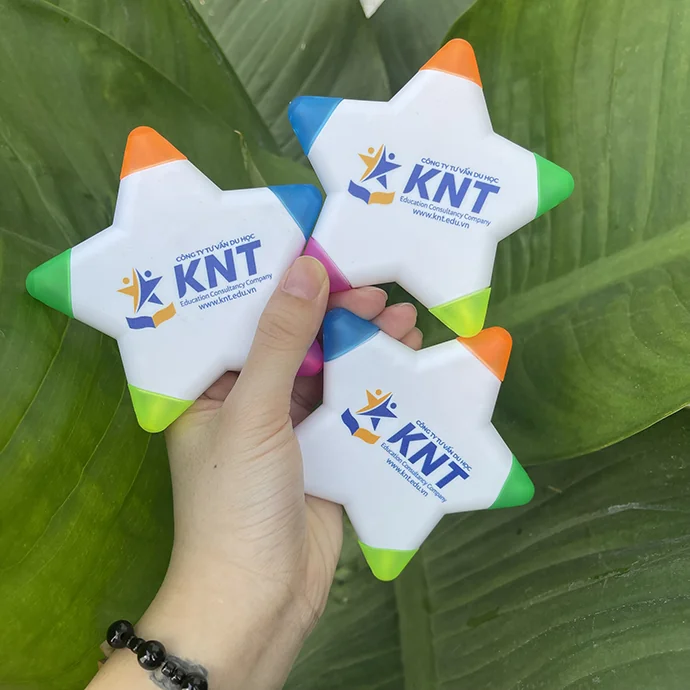 Bút Dạ Quang Hình Ngôi Sao 5 Màu – In Logo Theo Yêu Cầu, Quà Tặng Sự Kiện Đẹp & Nổi Bật