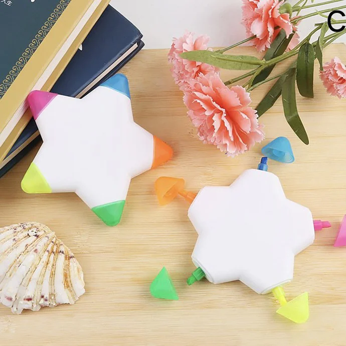 BHL 03 -Bút Dạ Quang Hình Ngôi Sao Năm Cánh - Bút Dạ Quang In Logo Giá Rẻ