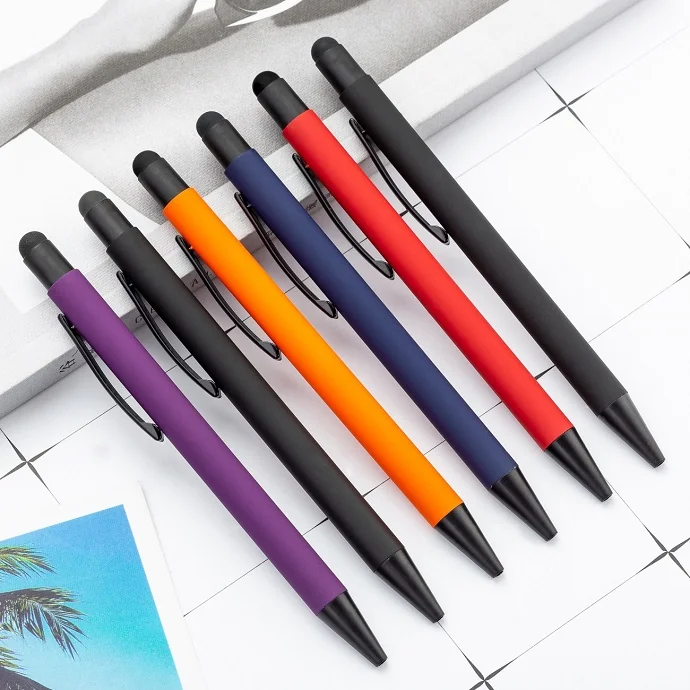 Bút Bi Vỏ Nhám Nút Bấm - Quà Tặng Quảng Cáo In Logo - Quà Tặng Doanh Nghiệp