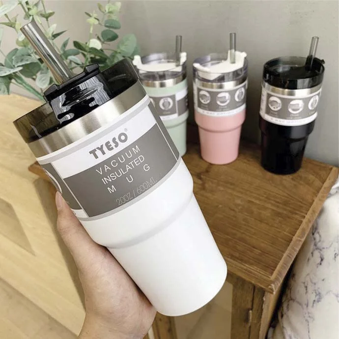 Bình Giữ Nhiệt Tyeso 600ml – Nắp Mở 2 Chế Độ, Inox Cao Cấp