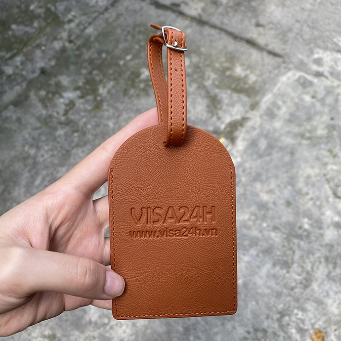 Thẻ hành lý da cao cấp  – Sang trọng, bền đẹp, khắc logo theo yêu cầu