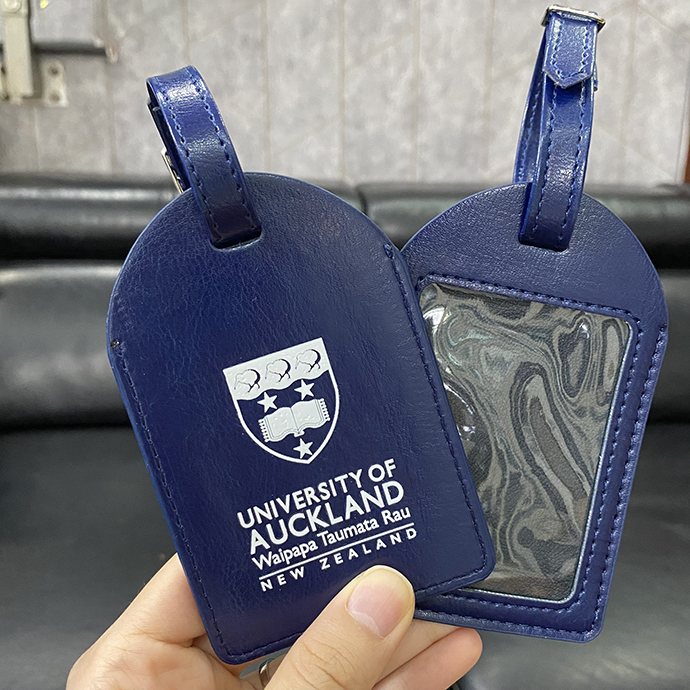 Bao Da Đeo Thẻ Màu Xanh Navy – Hộp Đựng Thẻ Nhân Viên Da PU Cao Cấp