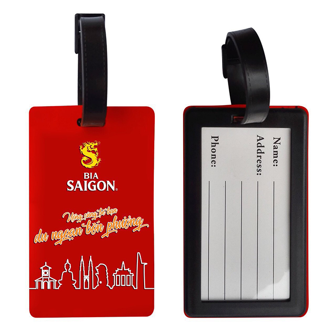 Thẻ Đeo Bảng Tên Silicon Dập Logo Cho Vali - Hành Lý | Quà Tặng Doanh Nghiệp