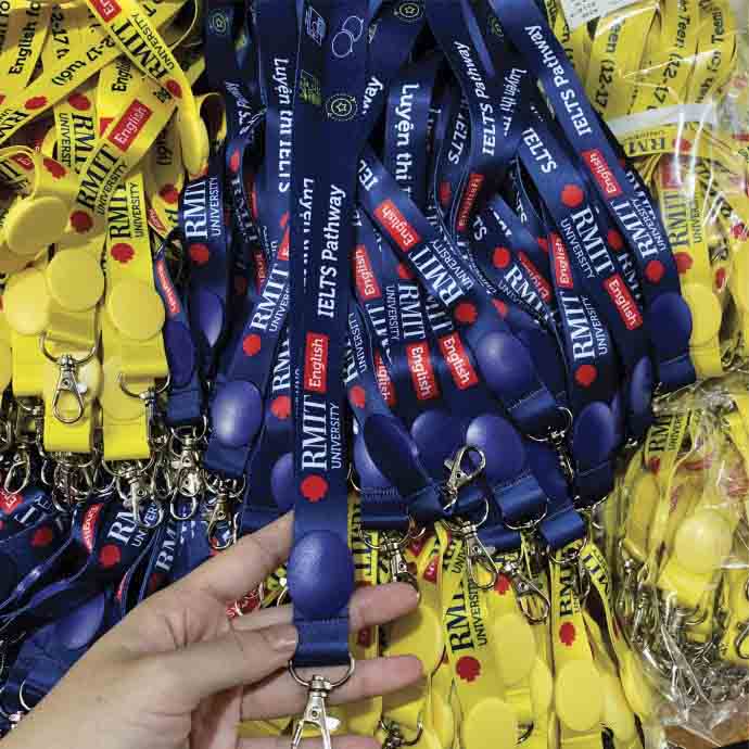 Dây Đeo Thẻ RMIT - Dây Đeo Thẻ Sinh Viên - Dây Đeo Thẻ In Chuyển Nhiệt
