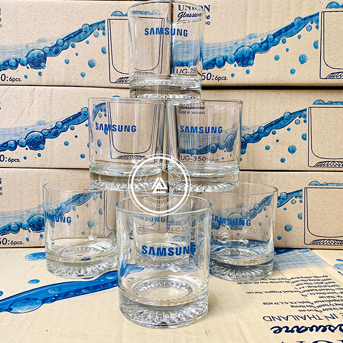Ly Thủy Tinh Union UG350 In Logo - Quà Tặng Cao Cấp Theo Yêu Cầu