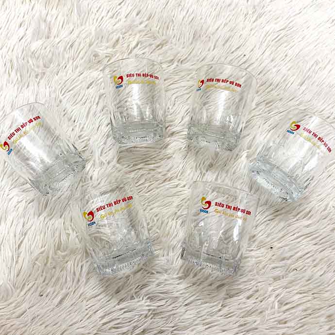 Ly Thủy Tinh In Logo Theo Yêu Cầu - In Logo Ly Thủy Tinh Giá Rẻ