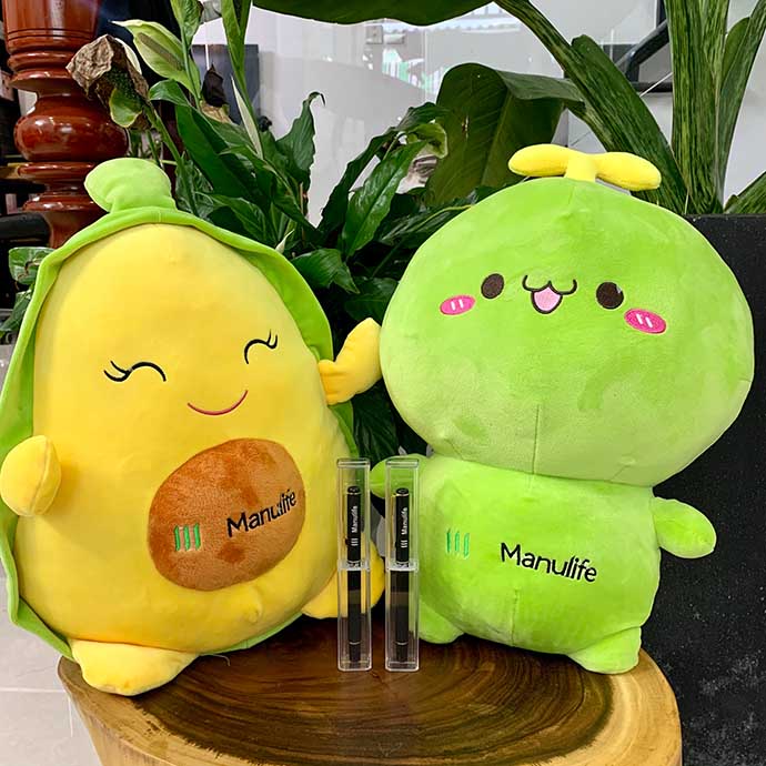 Gấu Bông Trái Cây In Logo Theo Yêu Cầu – Quà Tặng Doanh Nghiệp Dễ Thương