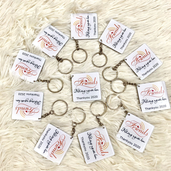 Móc Khóa Mica In Logo Doanh Nghiệp – Quà Tặng Sự Kiện Giá Tốt