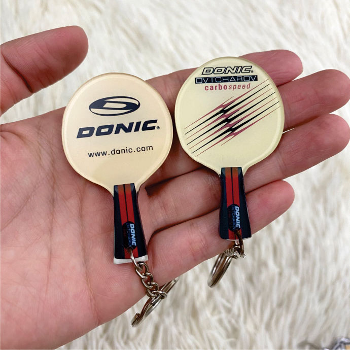 Móc Khóa Hình Vợt Bóng Bàn Màu Vàng In Logo – Quà Tặng Doanh Nghiệp Thể Thao