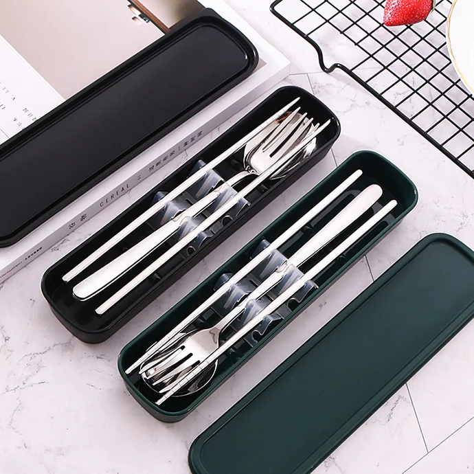 Bộ Muỗng Nĩa Dao Du Lịch Kèm Hộp Đựng Tiện Lợi