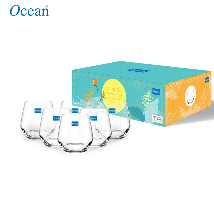 SS 04 - BỘ 6 LY RƯỢU THUỶ TINH OCEAN LEXINGTON ROCK 345ML - 3C1851206X0003