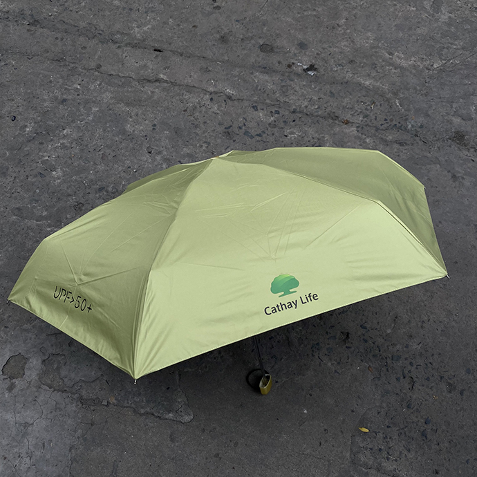 Ô Dù Cầm Tay Xanh Lá UPF50+ – Dù Quà Tặng Quảng Cáo Cao Cấp