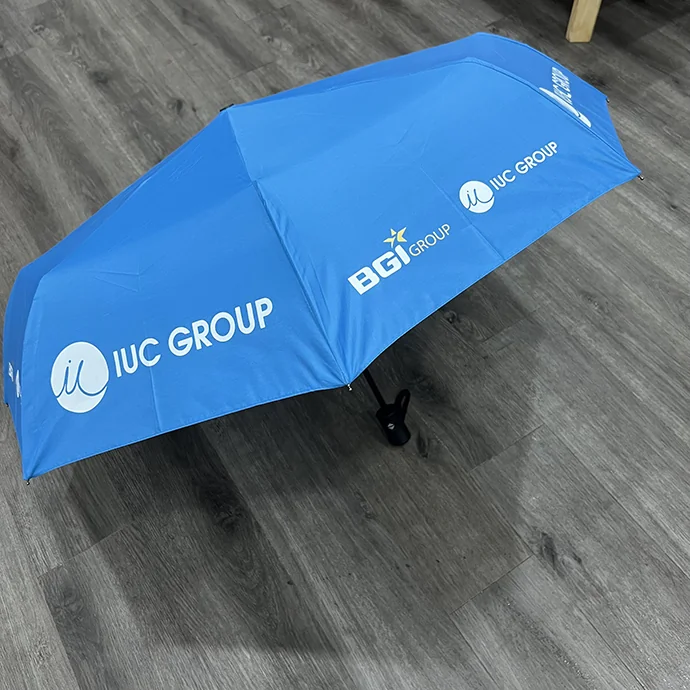 Dù Xếp Tự Động Màu Xanh In Logo Theo Yêu Cầu – Quà Tặng Doanh Nghiệp