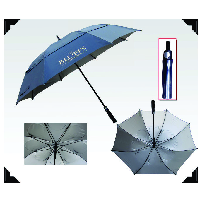 Ô Dù Cán Dài Xanh Than – Quà Tặng Quảng Cáo Khách Sạn, Resort Cao Cấp