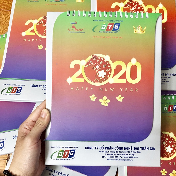 Lịch Để Bàn Đại Trần Gia - Lịch Để Bàn In Logo Doanh Nghiệp
