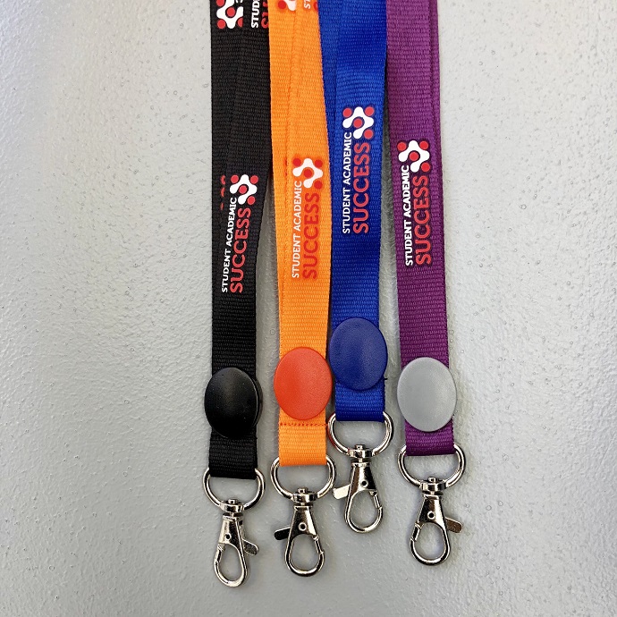 Dây Đeo Thẻ Satin Nhiều Màu Có Móc Kim Loại – Nhận In Logo Theo Yêu Cầu