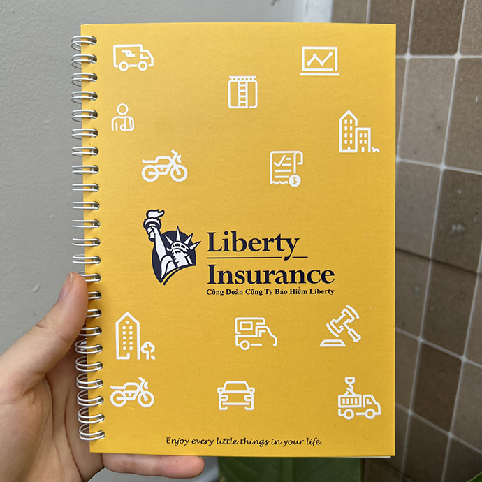 Sổ Lò Xo Liberty – Sổ Lò Xo In Logo Theo Yêu Cầu – Sổ Lò Xo Giá Rẻ