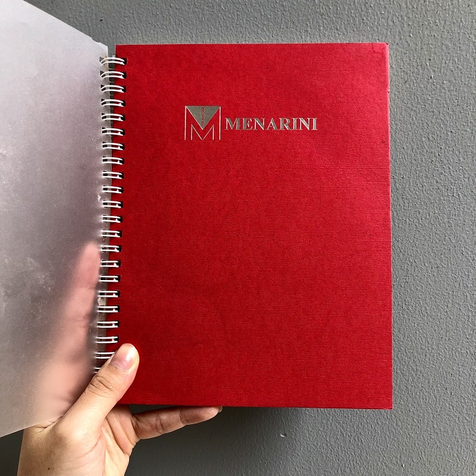 Sổ Lò Xo Bìa Cứng Màu Đỏ Cao Cấp